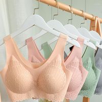 Tenue de yoga 5d sous-vêtements féminin pour les soutiens-gorge en latex pour femmes pour femmes sans fil de soutien-gorge