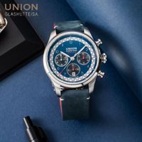 Montreuses-bracelets Union Glashutte SA Marque Watch for Men Leather Sports Watches Mens Quartz Wristwatch Chronograph Male Clock Relogio Masculino U230103