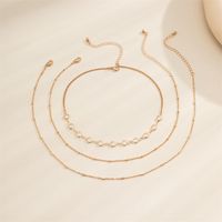Colliers Bracelet Designer Bijoux Multi-couche en alliage géométrique Collier Créatif Exagération Simple Transparent Diamond Chaîne de clavicule