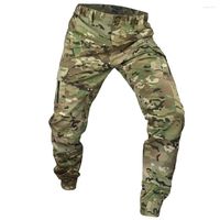 Calça masculina mege camuflagem tática joggers joggers ripstop cargo roupas de trabalho de caça a caça a calças de streetwear masculina