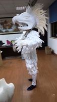 Stage Wear Props Bar Performs Tribal Feather Dress Masterpie...
