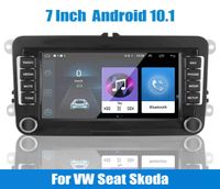 Rádio do carro Android 101 Multimedia Player 1G16G 7 polegadas para Vwvolswagen Seat Skoda Golf Passat 2 Din Bluetooth WiFi GPS2494072