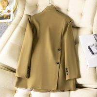 Kadın Suitler Tasarım Koreli gündelik küçük takım elbise ceket ilkbahar ve sonbahar 2023 stil bölünmüş üst blazer feminino