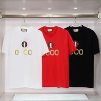 Camisetas para hombres diseñadora de manga corta para mujeres clásico clásico redondo redondeo cuello transpirable dos letras camiseta pareja s-2xl