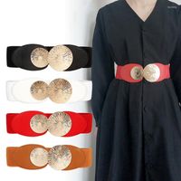 Bälten 2023 Fashion Women's Elastic Cummerbund Female Dress Corsets midjeband Decoration Wide Belt Girl Designer