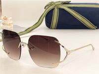 Винтажный бренд женские дизайнерские солнцезащитные очки для женщин. Новые мужские солнцезащитные очки для мужчин градиент коричневый дизайн UV400 защита Большой оправ