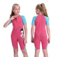 S Kinder Neoprenanzug Shorty Youth Neopren Badeanzug für Kinder Mädchen Kleinkind Wasser Aerobic Schwimmen Surfen 230106