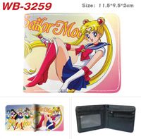 Japanische Cartoon Anime Sailor Crystal Brieftasche Kurzpalette für Student Whit Coin Pocket Credit Card Halter Cartoon Wallets5834493