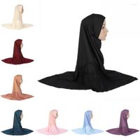 Abbigliamento etnico One pezzo Ramadan Donne musulmane Preghiera Grande Hijab Cappello Scarf Amira Headwrap Overhead Cover Head Wrap Wrap Scial