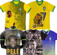 Brasilien Pele Special Soccer Trikots Spieler Style 22-23 Design Ihr eigenes Sportswear Football Trikot Shirt Custom Kits Clats Training Sport Rabatt