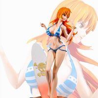 Eylem Oyuncak Figürleri 33cm Anime Tek Parça Nami Figür Moda Seksi Plaj Surf Mayo Kız Eylem Heykelcik PVC Model Koleksiyonu Heykel Bebek Hediye Oyuncak T230105