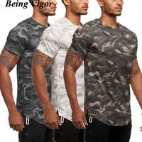 Running Jerseys Being Vigor Fitness Workout Shirts For Men Q...