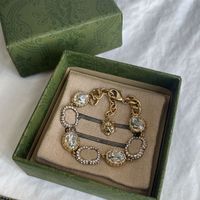 Cadenas de diseñador Cadena de brazalete Luxuryes Pulsera de oro Fashion de moda Pulsera Tigre Posting Diamond Cjeweler Pulseras
