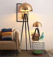 Designer pós -moderno Lâmpada de piso Eletroplatação de metal de cogumelos Cabeça para casa Decco Standing Lamps para sala de estar de cabeceira da cama 96595587