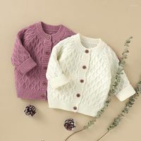 Vestes 2023 Veste de bébé née en hiver pour les vêtements d'extérieur pour enfants Vêtements garçons de tricot pour enfants