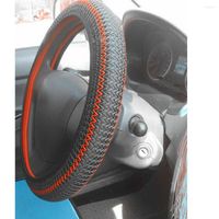 Capas de volante Capas Carpro Universal Car Wheels Cobra 38cm Protetor Brincável Anti -Slip agulha Kit de rosca