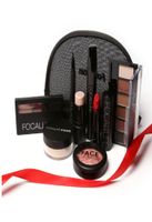 Kit à outils de maquillage 8 PCS Cosmetics de maquillage, y compris le rouge à lèvres à fard à paupières avec un sac de maquillage de maquillage pour cadeau9434313