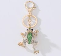 Keychains Crown Frog Crystal Keychain Keychain Fashion Metal Pends Bag Purse Bolsa Hebilla de llave Accesorios de soporte 8150129