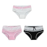 Panties 3pcs Lot Girls Lace Girl Underwear Children Cotton L...