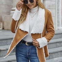 Kadın Ceketleri Kış Ceket Kadınlar artı Kadife Motosiklet Orta Uzunlukta Moda Uzun Kollu HARDIGAN YÜRÜ