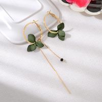 Dangle Earrings Korean Fashion Petals Flower Asymmetric Drop...