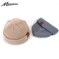 Beanies Beanie Skull Caps Unisex Hats Knitted Outdoor Thick ...