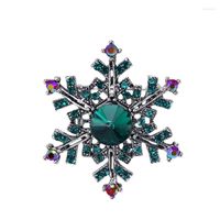 Broches Cindy Xiang Crystal Color Color Snowflake pour les femmes Pin de mode vintage