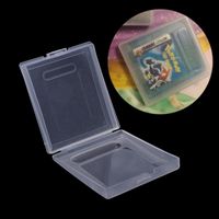 Giocatori portatili 5x Copertina di polvere di cartuccia in plastica trasparente per ragazzo colore GBC