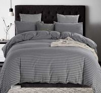 Fogli set di cotone set in dimensioni king/queen con coperture foglio da letto gemello grigio