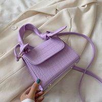 이브닝 백 패턴 가죽 크로스 바디 여성 2023 패션 작은 자주색 어깨 가방 암컷 핸드백과 손잡이가있는 지갑