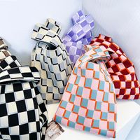 Вечерние сумки женские кошельки контрастные цветовые шахма