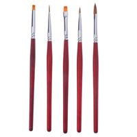 Kits de arte unhas escovas profissionais manicure uv gel pincel caneta transparente pintura acrílica desenho de poterapia ferramentas