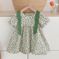 Девушка платья принцесса платье для девочек цветочное милое летое прибытие 2023 Детская одежда