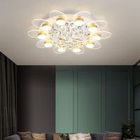 Tavan Işıkları Modern LED Avize Lambaları Uzaktan kumandalı ev dekoratif oturma odası yatak odası kapalı aydınlatma armatürü AC 90-260V