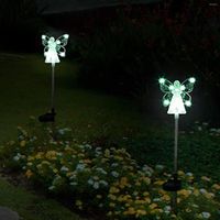 2pcs Outdoor Lawn Lamp Multifunctional Solar Lights Easy Ass...