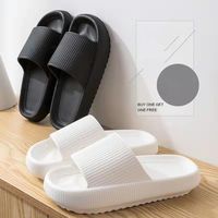 Terlik Slaytlar Kadın Banyo Ayakkabıları Yaz Kalın Platform Sandalları Ev Kapalı Slip Anti-Slip Erkekler Bayanlar Açık Plaj Flip Flopsslippers