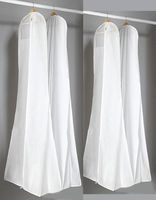 Sac ￠ poussi￨re blanc ￩pais non tiss￩ pour robe de mari￩e Prom de soir￩e Sacs de robe de soir￩e 1807025 cm Cover de voyage Couvre-poussi￨re de rangement 5225273