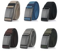 Cinturas Cinturón elástico para hombres Slide Metal Metal Hebilla magnética Pantalones machos ajustables Combate Militar Táctico Belts de alta calidad7049096
