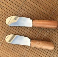 Cheese Knife Stainless Steel Butter Knife With Wooden Handle...