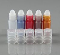 Factory 3ml Garrafas de plástico com tampas brancas para aromaterapia essencial oleperfumelip brilho tamanho 500pcslot B8410483