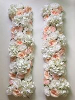 Flores decorativas Muro hortensias artificiales decoradas para fondo de boda y arcos de carretera coronas