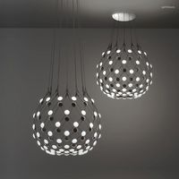 LEDLIERS LED Postmoderno Blanco Blanco Weiqi Diseñador de lámpara Lucina Lustre Luminaire Lampen para comedor Foyer