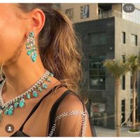 Collier de boucles d'oreilles Janekelly 4pcs Bridal Zirconia Bijoux pleins pour femmes Luxury Dubai Nigeria CZ Crystal Wedding E230107