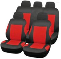 Autositzabdeckungen 9PCS Universal Cover passen die meisten Autos mit Reifenstrecken -Detail -Styling -Beschützer 2023