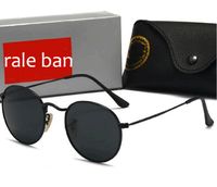 النظارات الشمسية المستقطبة مصممة الإناث العلامة التجارية الإطار المعدني بولارويد 52 مم عدسات الزجاج المقسى خمر Ray3447 نظارات شمسية UV400