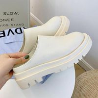 Slippers Women 2023 Summer Fashion Closed Toe Leather Shoes ...