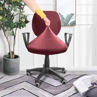 Chair Covers Spandex Computer Cover Removable Polyester Elas...