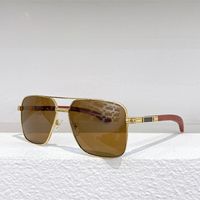 Occhiali da sole per uomini e donne estate 0859 stile anti-ultravioletto rettangolo rettangolo di metallo occhiali a cornice piena scatola casuale