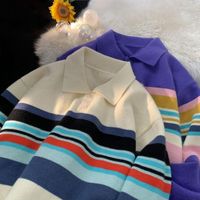 Suéteres masculinos de alta qualidade Sweater Sweater Premium Premium Fall Logo BF BF Slouchy Polo Collar Casal Versátil Trabalho