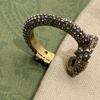 Fashion Designer Gold Gold Ring for Women Gift Stones Jewelry Supply